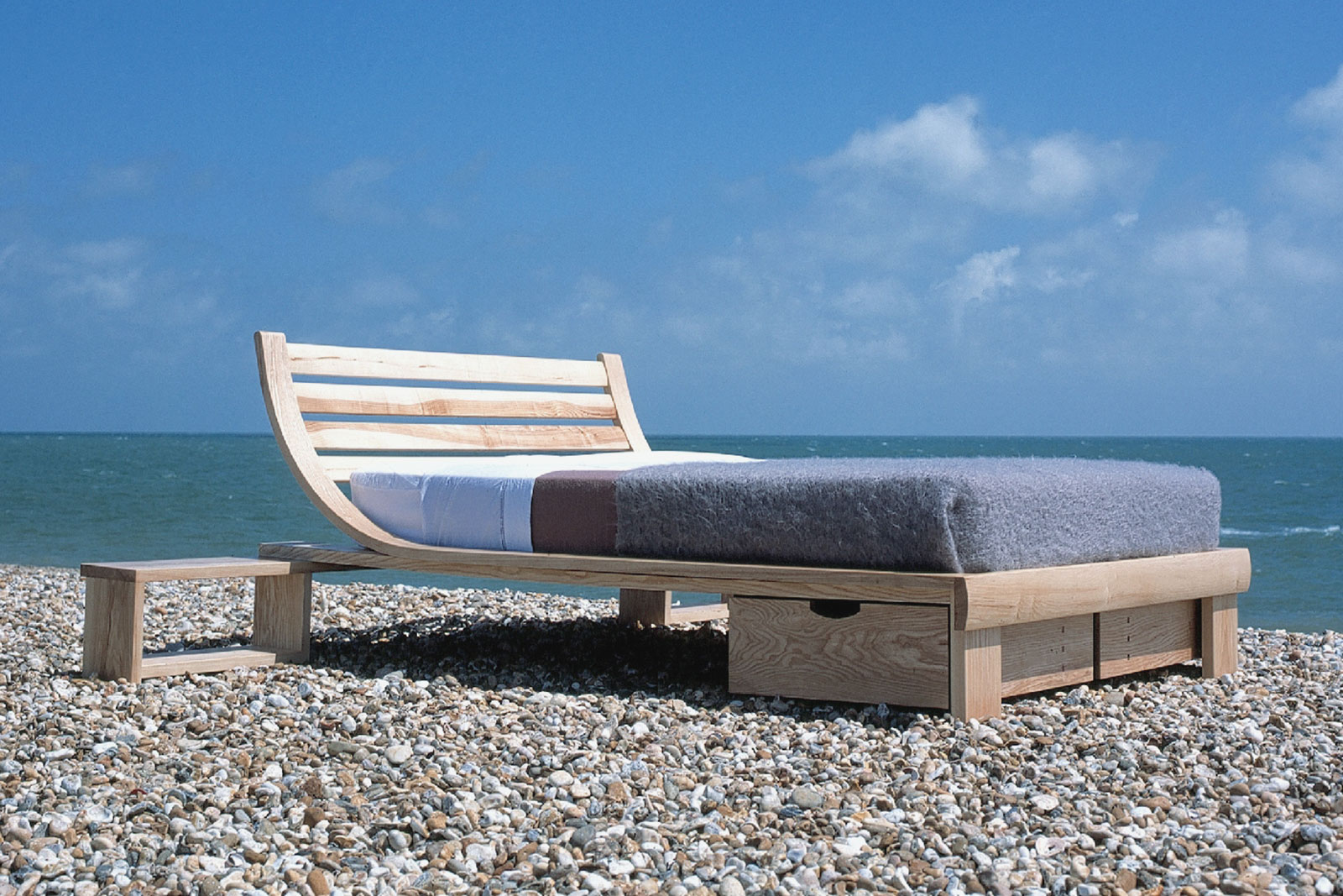 bed on the beach
